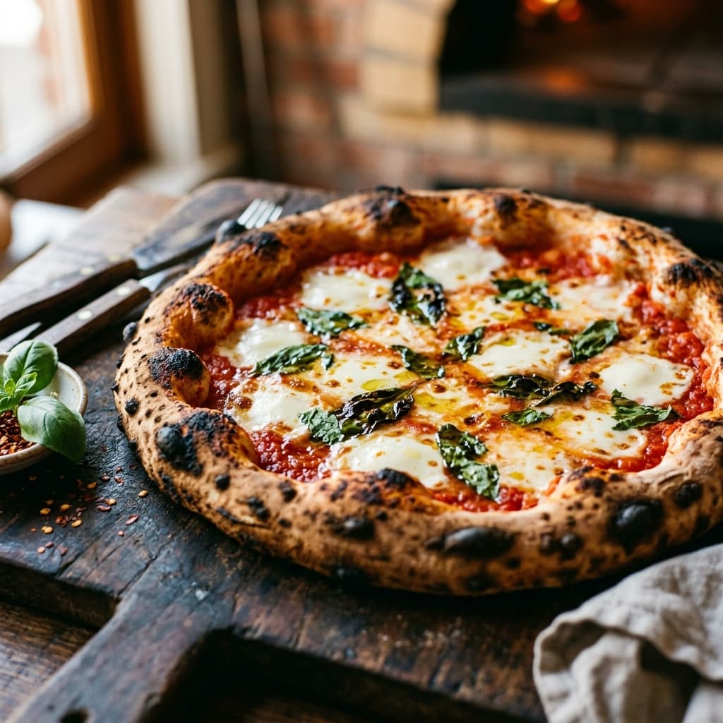 Tradiční domácí pizza přímo z naší pece